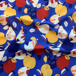 Printed Cotton NASHI Lapis Lazuli / Primary Multicolored